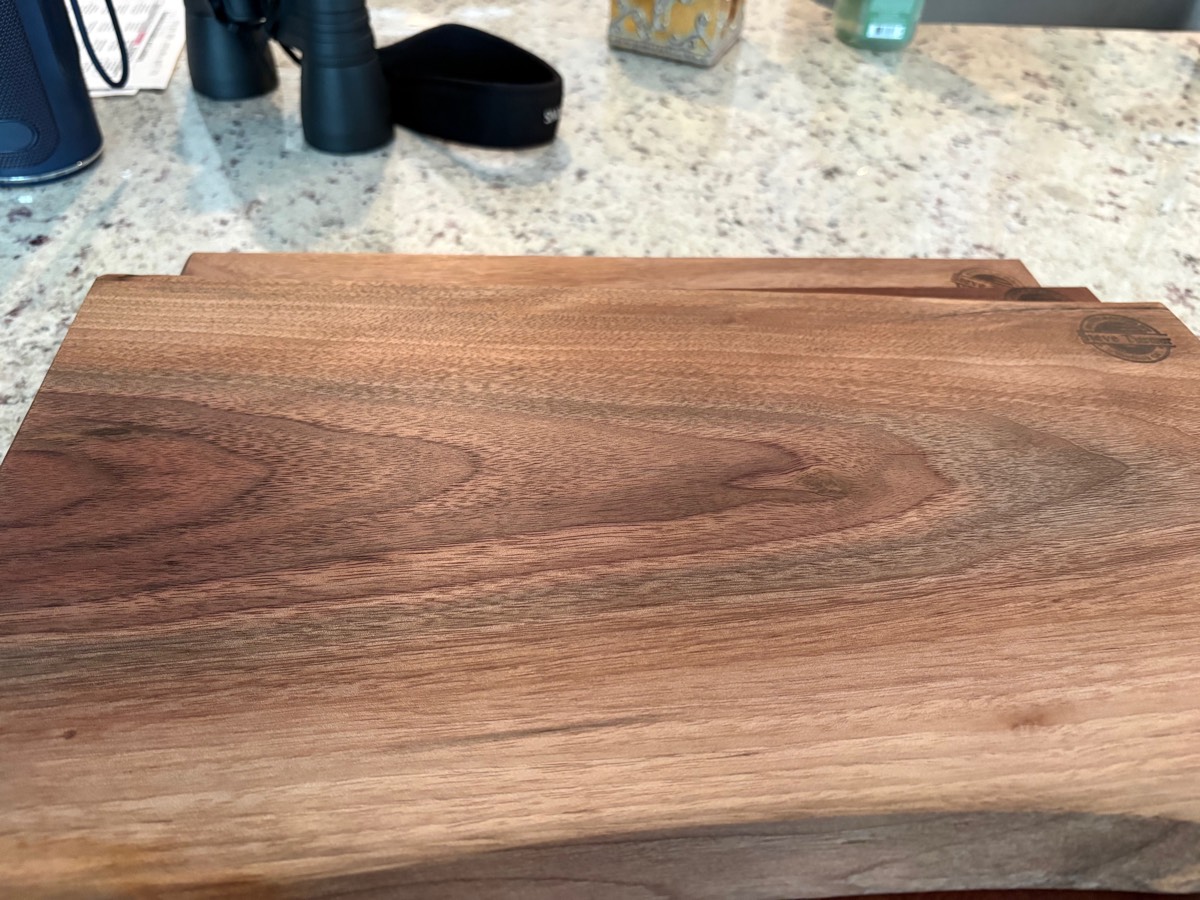 The Minimalist — solid walnut cutting board